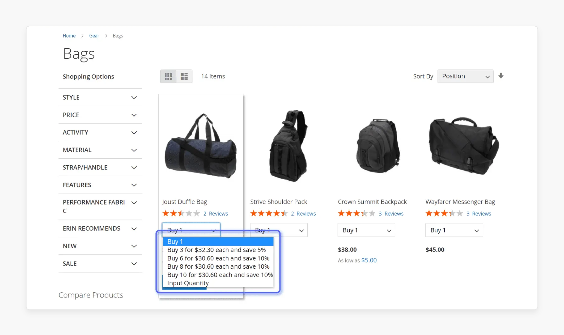 Magento 2 Drop Down Cart to Handle Product Quantity