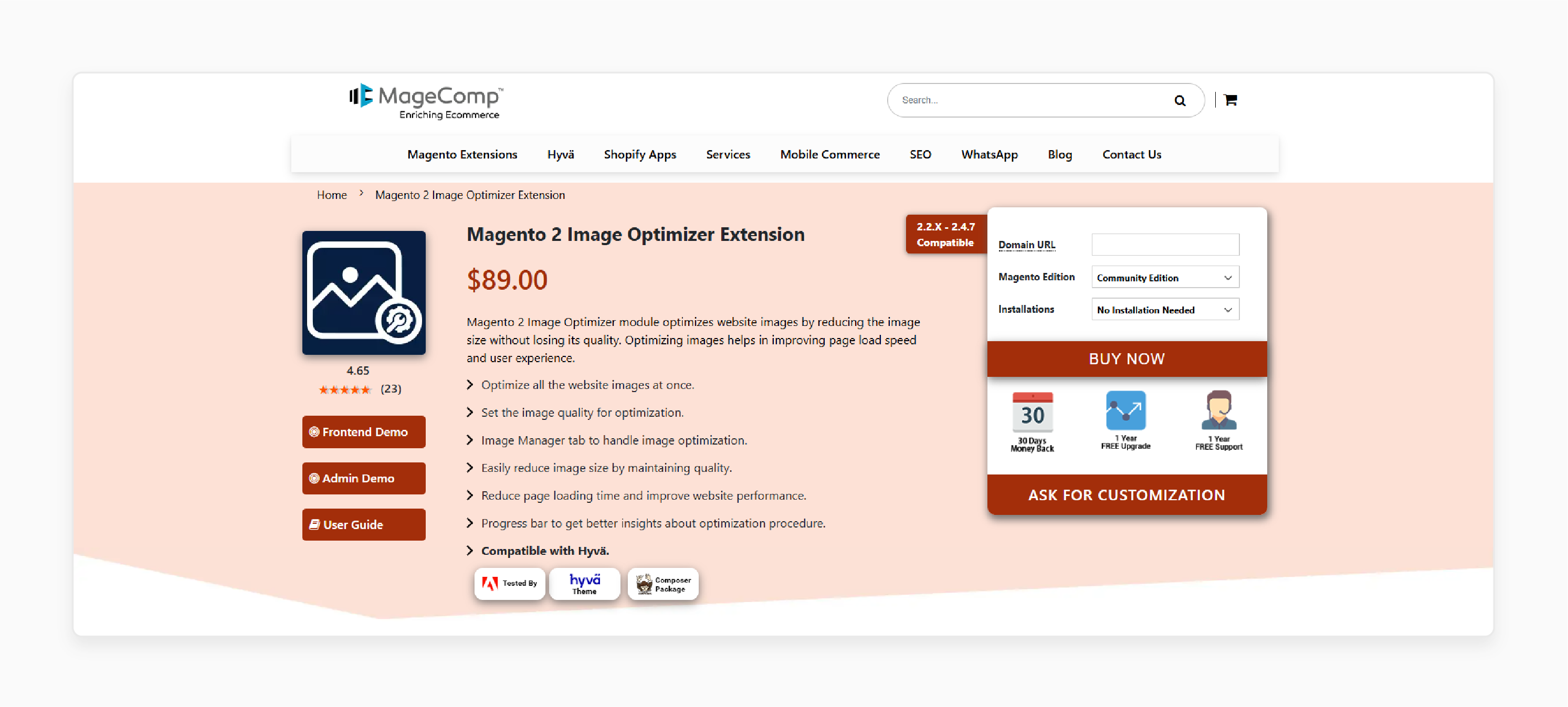 Magento 2 Image Optimizer Extension - Magecomp