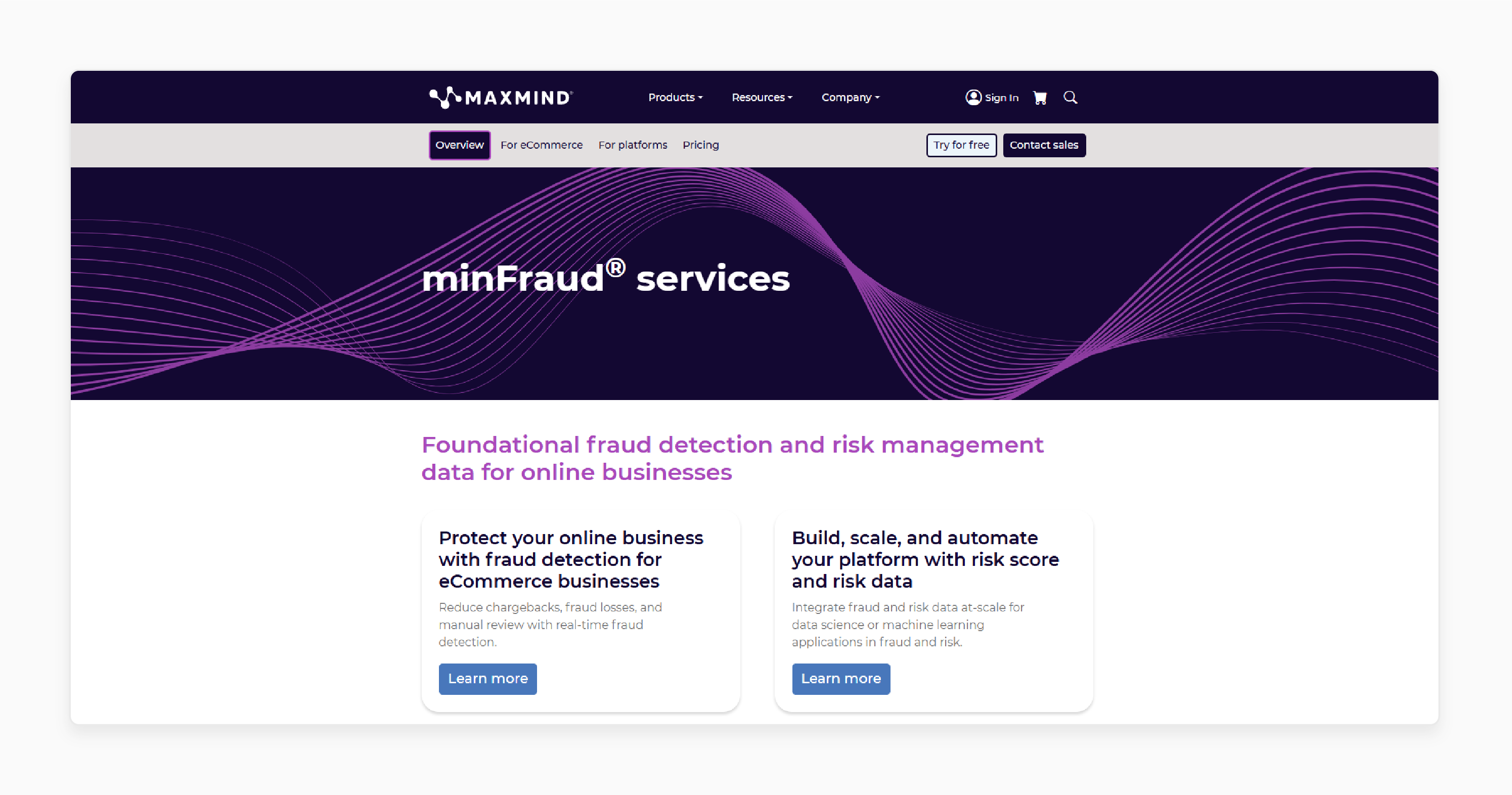 MaxMind MinFraud® Services