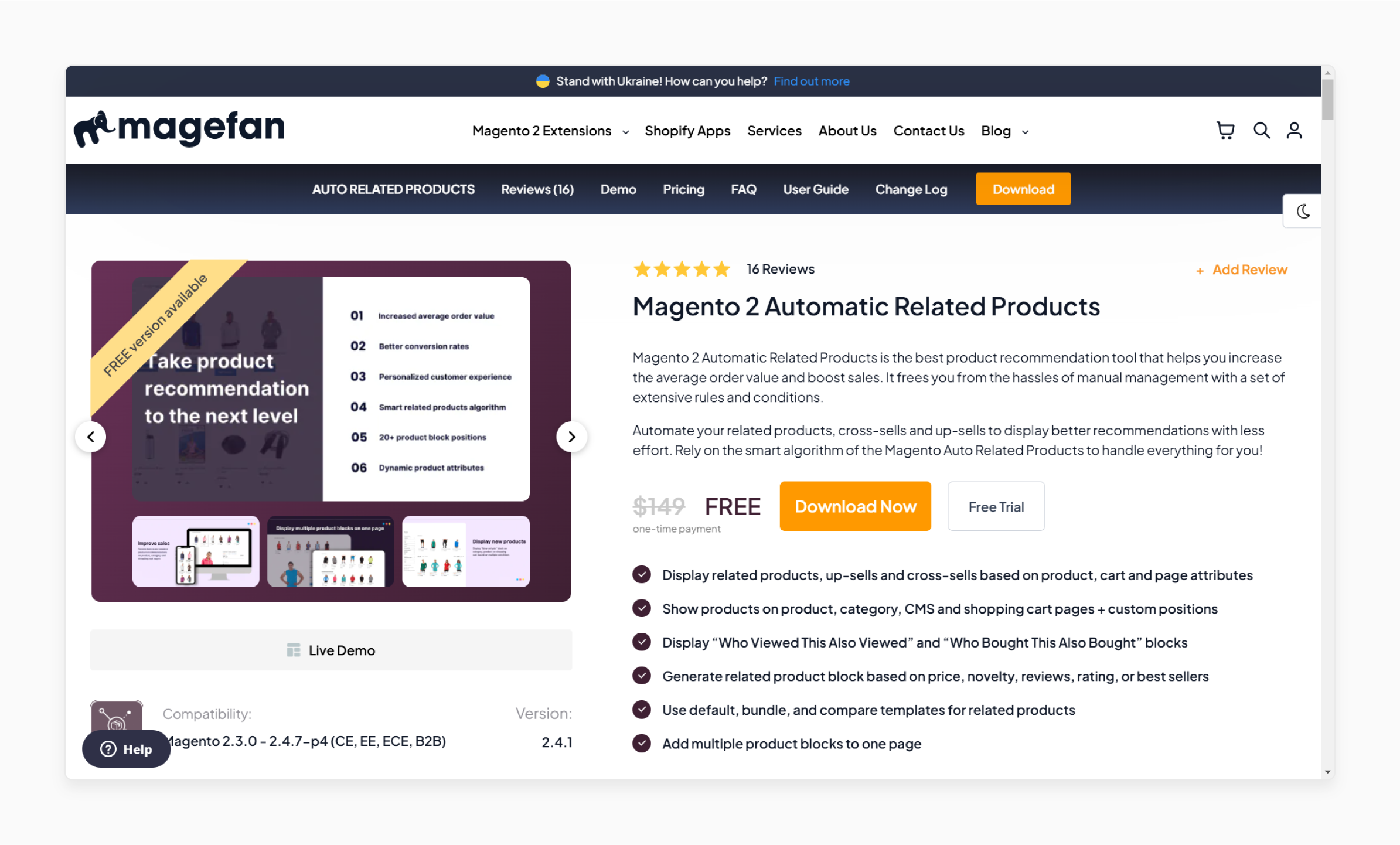 Free Magento 2 Automatic Related Products - Magefan