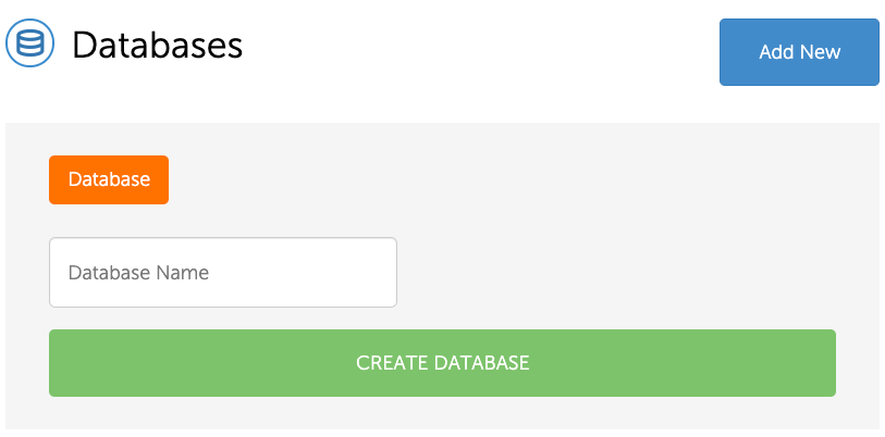 Adding a Database